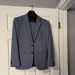 Express Men's Blue Suit, Pants and Jacket